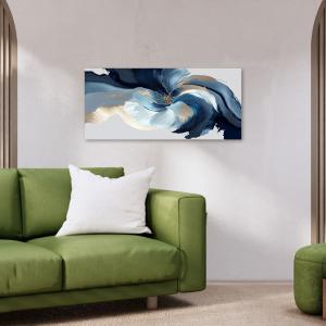 Lupia - Quadro moderno su Tela Canvas DEEP 65x143 cm ABSTRACT FLOWER, Tela Cotone, Stampa, Made in Italy, Telaio in Legno, casa, soggiorno, capezzale camera da letto, hotel, ufficio del brand Lupia, categoria: Arredo e decorazioni > Quadri e Tele > Quadri su tela, disponibile su Vorreishop.