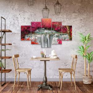 Lupia - Quadro Moderno VOGUE 66x115 cm CASCATA a 5 Pezzi, Stampe Artistiche modulari e Digitali, Pannelli in Legno Ecologico MDF, Pronti per Appendere, Soggiorno e Camera da letto, Ufficio del brand Lupia, categoria: Arredo e decorazioni > Quadri e Tele > Quadri a pannelli, disponibile su Vorreishop.