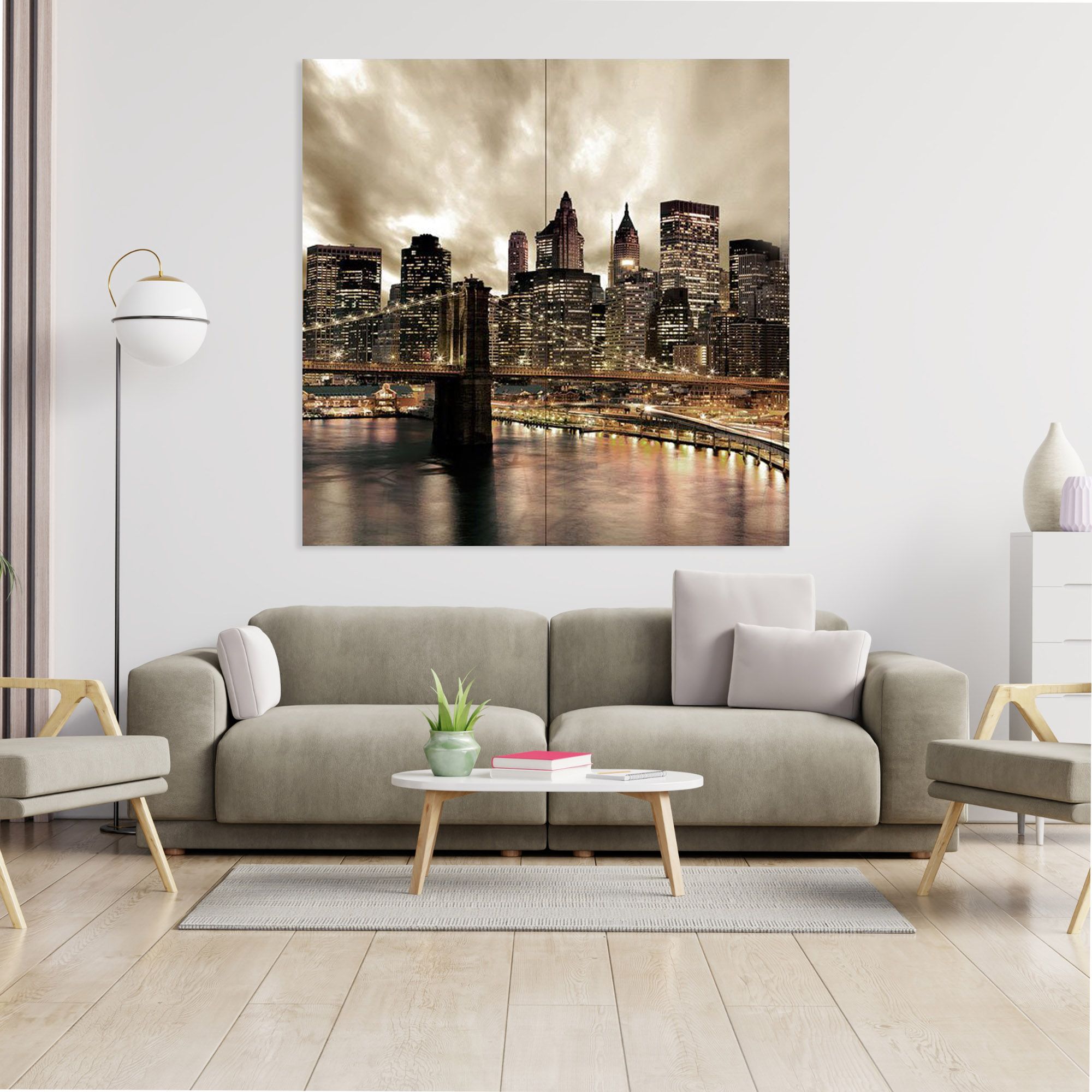 Visario Quadro Su Tela Astratto 160x70 Cm – 4 Pezzi XXL 6503 – Stampa Artistica Su Telaio In Legno Pronta Da Appendere
