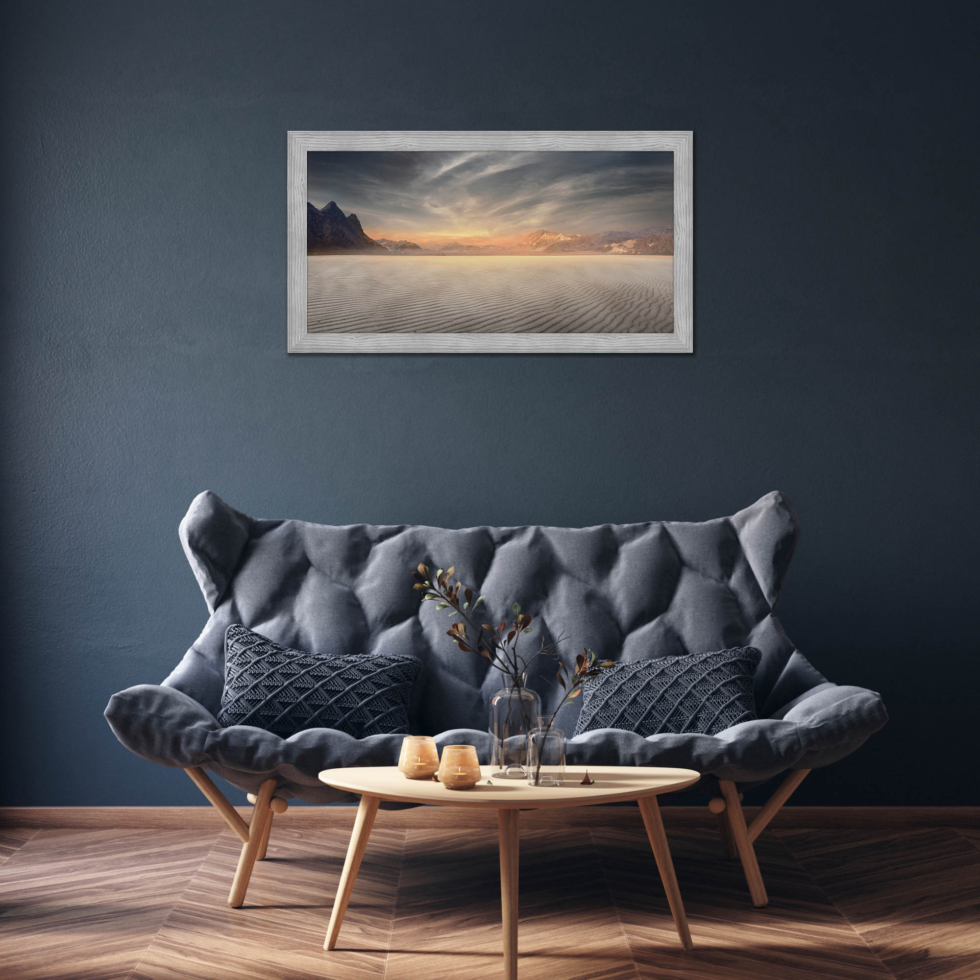 WADBTP Quadro Su Tela Senza Cornice – Mucca Delle Highland In Vasca Da Bagno – 40x60 Cm, Decorazione Murale Per Bagno, Soggiorno, Camera Da Letto