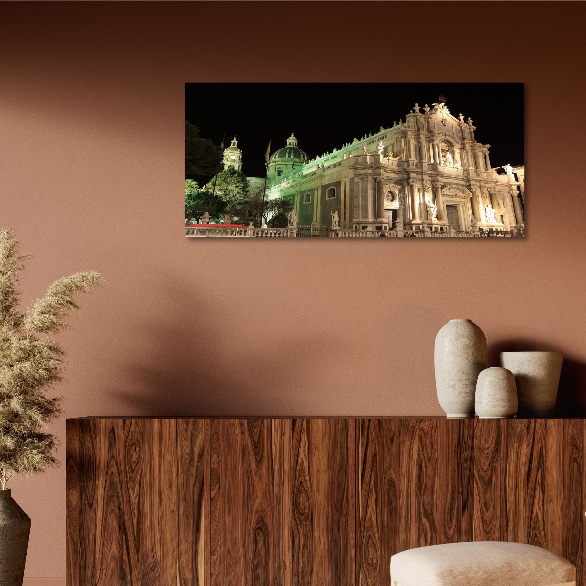 Quadro Su Tela Milano - Stampa HD Duomo, Naviglio, Tram, San Siro | 90x190 Cm, Made In Italy