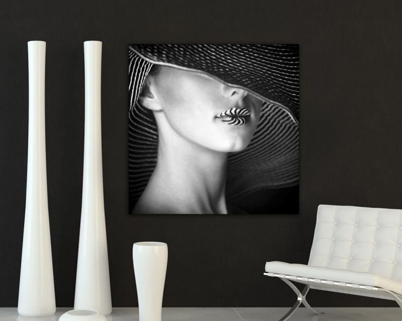 Quadro su tela ARTE 100X100 cm GLAMOUR LIPS del brand Lupia, categoria: Arredo e decorazioni > Quadri e Tele > Quadri bianco e nero.