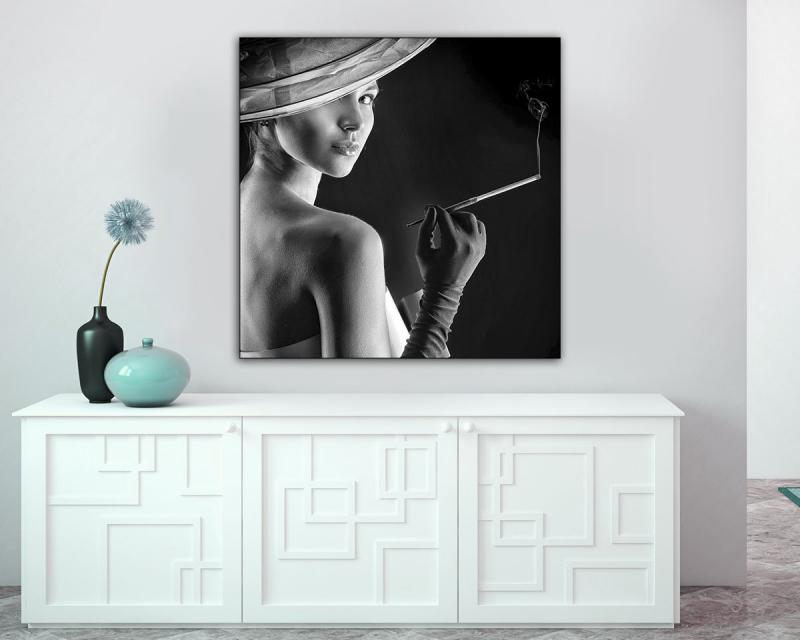 Quadro su tela ARTE 100X100 cm SENSUAL LOOK del brand Lupia, categoria: Arredo e decorazioni > Quadri e Tele > Quadri bianco e nero.