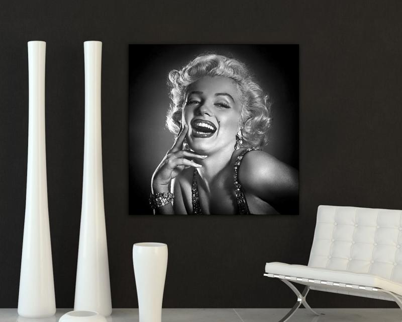 Quadro su tela ARTE 50x50cm MARILYN S SMILE del brand Lupia, categoria: Arredo e decorazioni > Quadri e Tele > Quadri bianco e nero.