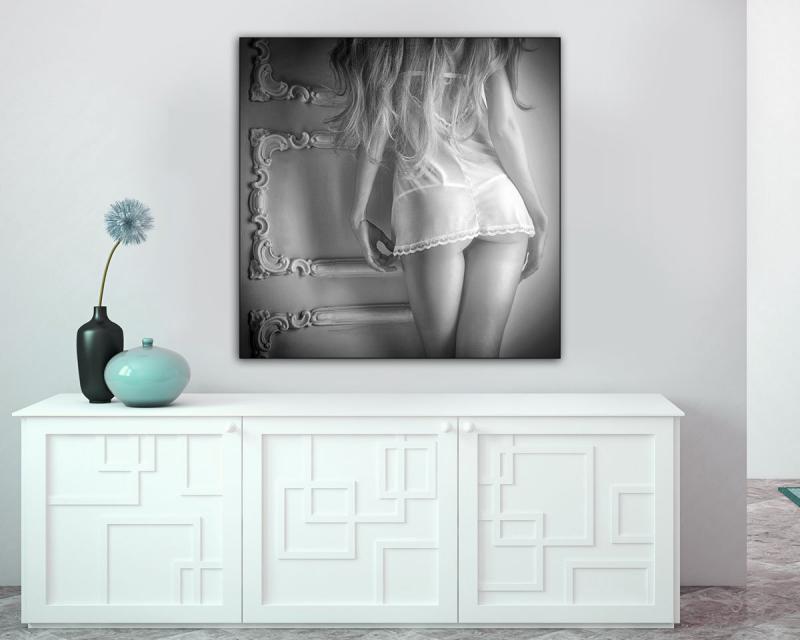Quadro su tela ARTE 50x50cm SEXY LINGERIE del brand Lupia, categoria: Arredo e decorazioni > Quadri e Tele > Quadri bianco e nero.