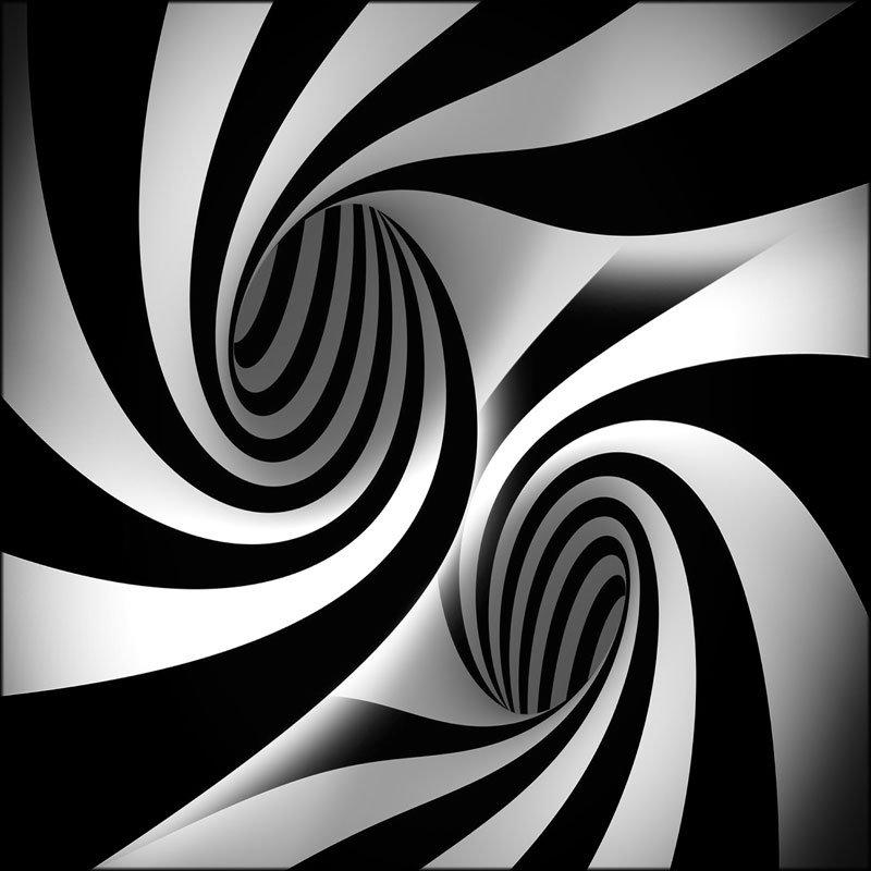 Quadro su tela ARTE 50x50cm VORTICI del brand Lupia, categoria: Arredo e decorazioni > Quadri e Tele > Quadri bianco e nero, disponibile su Vorreishop.