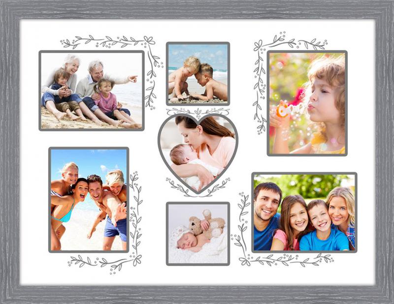 Cornice shabby portafoto FAMILY MODERN 30X40 cm GREY del brand Lupia, categoria: Arredo e decorazioni > Cornici e Portafoto > Portafoto Shabby, disponibile su Vorreishop.