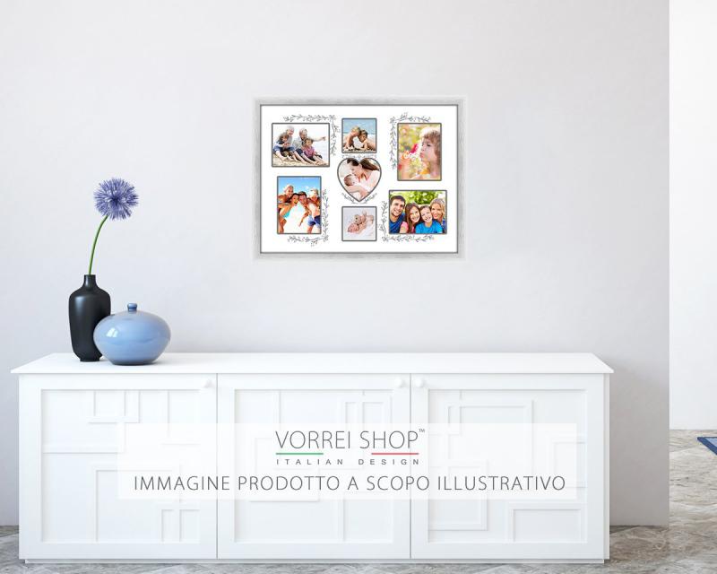 Cornice shabby portafoto FAMILY PEGGY 30X40 cm WHITE del brand Lupia, categoria: Arredo e decorazioni > Cornici e Portafoto > Cornici portafoto da parete.