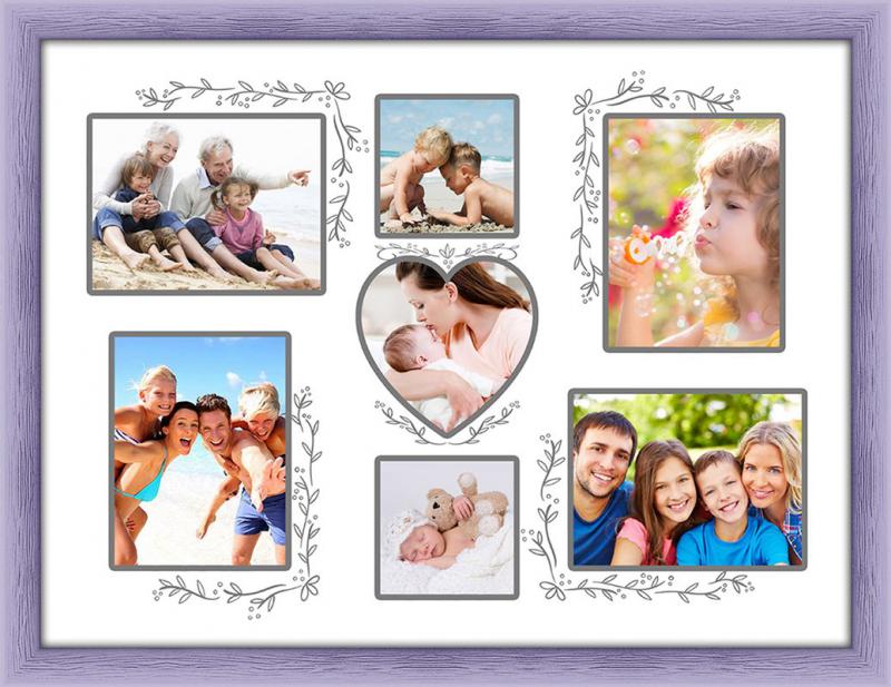 Cornice shabby portafoto FAMILY PEGGY 30X40 cm LILAC del brand Lupia, categoria: Arredo e decorazioni > Cornici e Portafoto > Portafoto Shabby, disponibile su Vorreishop.