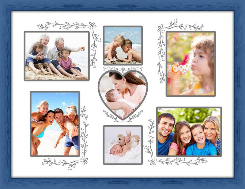 Cornice shabby portafoto FAMILY PEGGY 30X40 cm BLUE del brand Lupia, categoria: Arredo e decorazioni > Cornici e Portafoto > Cornici portafoto da parete, disponibile su Vorreishop.