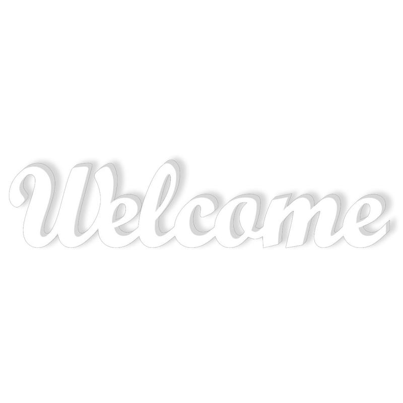 Woodwrite Welcome,Scritta in Legno, Bianco, 83x21x1 cm del brand Lupia, categoria: Arredo e decorazioni > Decorazioni da parete > Scritte da parete, disponibile su Vorreishop.