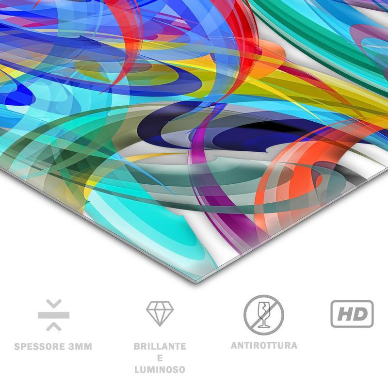 Quadro moderno lucido in plexiglass 100x150 cm DANDELION BLU del brand Lupia, categoria: Arredo e decorazioni > Quadri e Tele > Quadri bianco e nero.