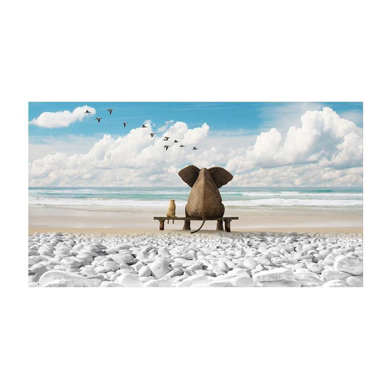 Quadro moderno lucido in plexiglass 100x180 cm CANE E PACHIDERMA del brand Lupia, categoria: Arredo e decorazioni > Quadri e Tele > Quadri su Plexiglass, disponibile su Vorreishop.