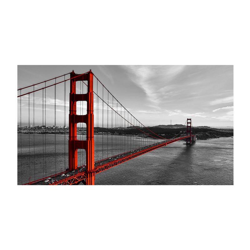 Quadro moderno lucido in plexiglass 100x180 cm GOLDEN GATE BLACK del brand Lupia, categoria: Arredo e decorazioni > Quadri e Tele > Quadri su Plexiglass, disponibile su Vorreishop.