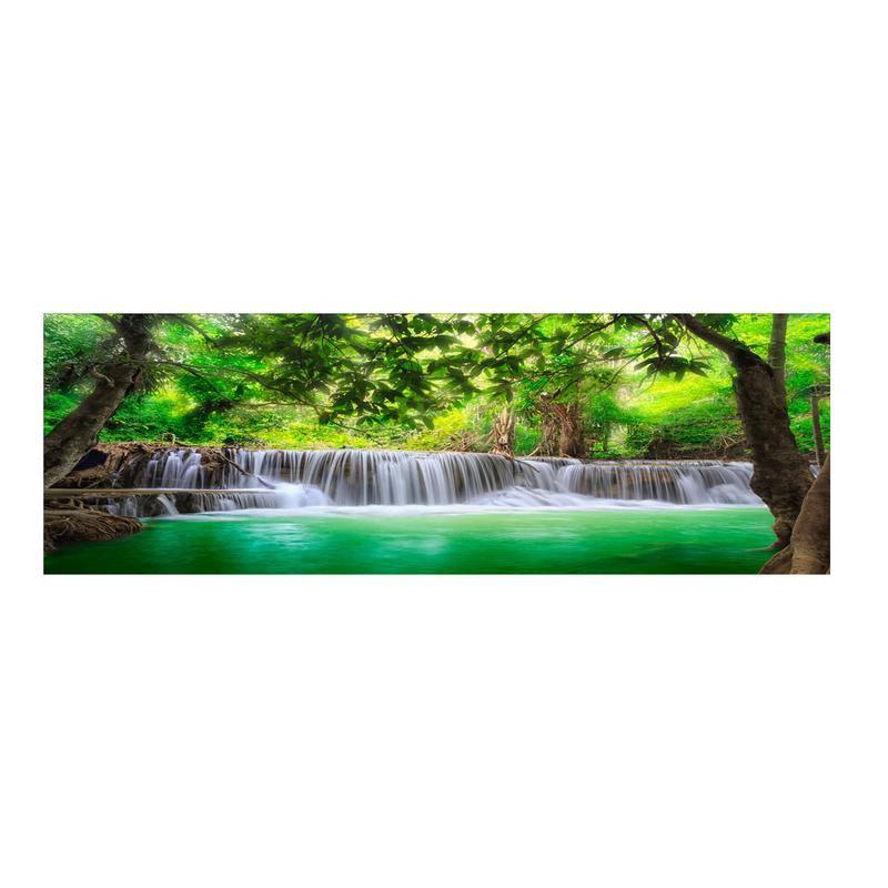 Quadro moderno lucido in plexiglass 50x150 cm CASCATE NEL VERDE del brand Lupia, categoria: Arredo e decorazioni > Quadri e Tele > Quadri su Plexiglass, disponibile su Vorreishop.