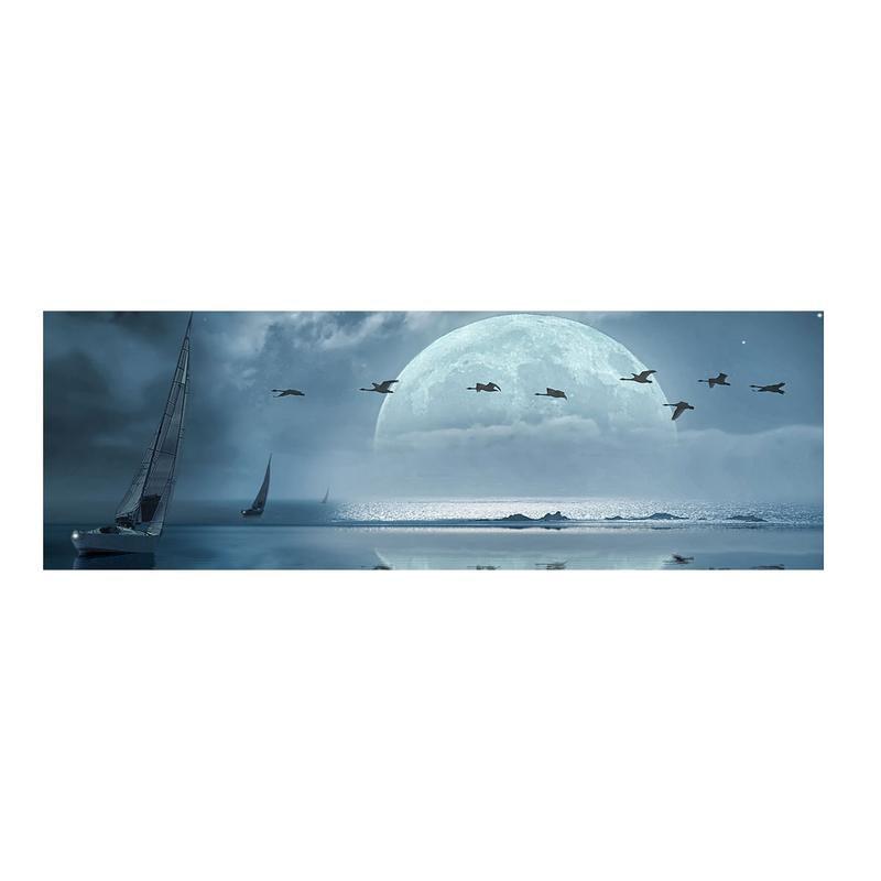 Quadro moderno lucido in plexiglass 50x150 cm REGATA NOTTURNA del brand Lupia, categoria: Arredo e decorazioni > Quadri e Tele > Quadri su Plexiglass, disponibile su Vorreishop.