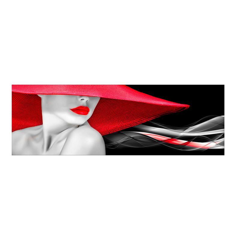 Quadro moderno lucido in plexiglass 50x150 cm WOMAN IN RED del brand Lupia, categoria: Arredo e decorazioni > Quadri e Tele > Quadri su Plexiglass, disponibile su Vorreishop.