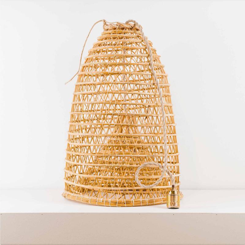 Nassa Salentina in giunco complemento d'arredo o lampada decorativa  - 40x60 cm del brand Maestro d'arte Felice, categoria: Complementi d'arredo > Illuminazione > Lampade, disponibile su Vorreishop.