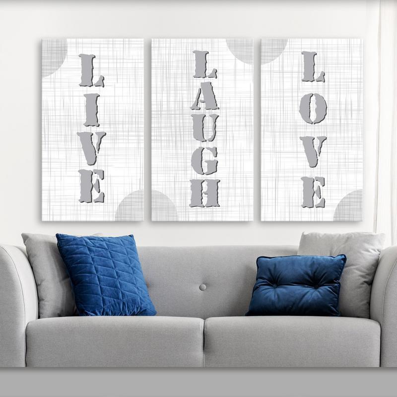 Collezione Set 3 pezzi Quadri su Tela STYLE WHITE                 - 43x78 cm del brand Lupia, categoria: Arredo e decorazioni > Quadri e Tele > Quadri a pannelli, disponibile su Vorreishop.