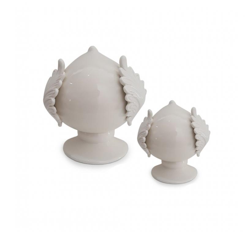 Pumo Salentino decorazione in ceramica tipica pugliese - Media h 11,7 cm del brand Lupia, categoria: Artigianato salentino > Pietra leccese e carparo > Oggettistica, disponibile su Vorreishop.