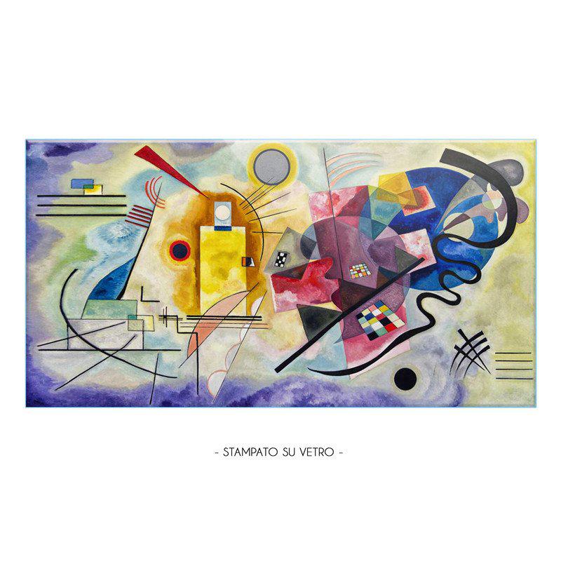 Lupia Quadro Moderno Stampa su Vetro Temperato GLASS GIALLO ROSSO BLU | Alta Definizione e Lucentezza di Colori | Design Elegante per Soggiorno, Camera, Ufficio | Facile da Appendere, 73x139 cm del brand Lupia, categoria: Arredo e decorazioni > Quadri e Tele > Quadri su vetro, disponibile su Vorreishop.