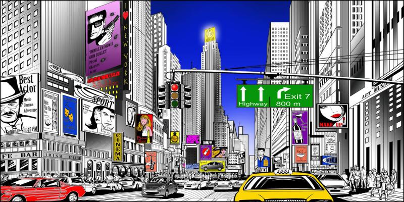 Quadro su tela canvas DEEP 100X180 I LOVE NY del brand Lupia, categoria: Arredo e decorazioni > Quadri e Tele > Quadri su tela, disponibile su Vorreishop.