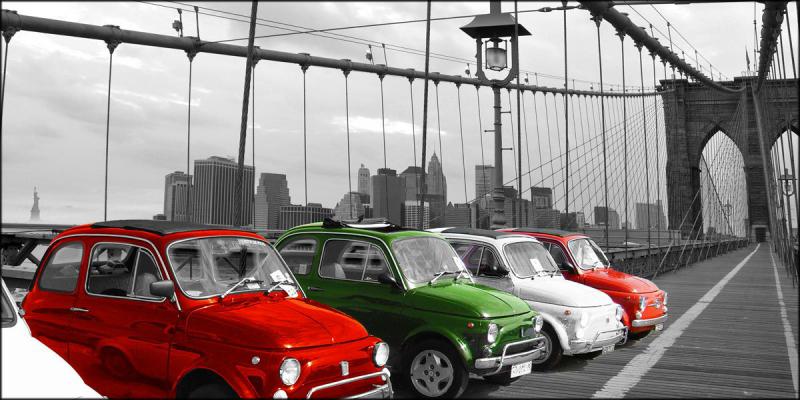 Quadro su tela canvas DEEP 100X180 ITALIANE IN AMERICA del brand Lupia, categoria: Arredo e decorazioni > Quadri e Tele > Quadri su tela, disponibile su Vorreishop.