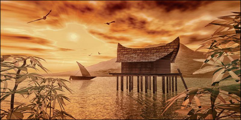 Quadro su tela canvas DEEP 62X115 ORIENTE del brand Lupia, categoria: Arredo e decorazioni > Quadri e Tele > Quadri su tela, disponibile su Vorreishop.