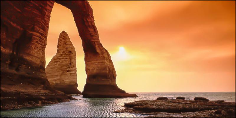 Quadro su tela canvas DEEP 77X143 ETRETAT IN FRANCE del brand Lupia, categoria: Arredo e decorazioni > Quadri e Tele > Quadri su tela, disponibile su Vorreishop.