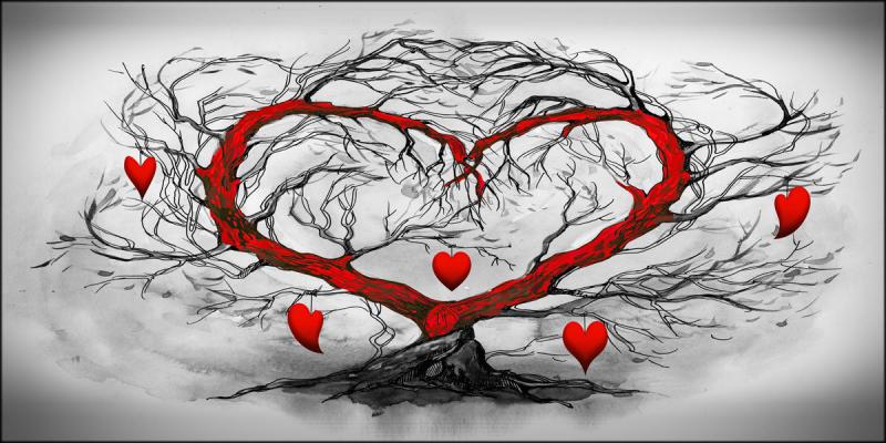 Quadro su tela canvas DEEP 77X143 L ALBERO DELL AMORE del brand Lupia, categoria: Arredo e decorazioni > Quadri e Tele > Quadri su tela, disponibile su Vorreishop.