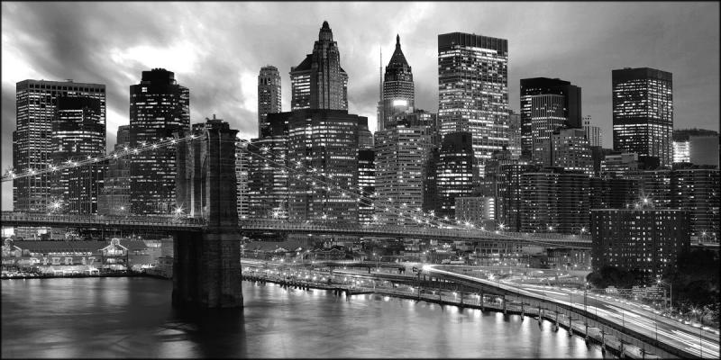 Quadro su tela canvas DEEP 77X143 MANHATTAN BLACK del brand Lupia, categoria: Arredo e decorazioni > Quadri e Tele > Quadri su tela, disponibile su Vorreishop.