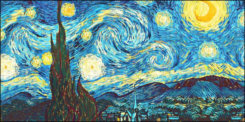 Quadro su tela canvas DEEP 77X143 NOTTE STELLATA del brand Lupia, categoria: Arredo e decorazioni > Quadri e Tele > Quadri su tela, disponibile su Vorreishop.