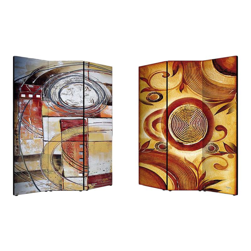 Separe' Divisorio Paravento ASTRATTO 176x135,6x3,2 cm 3 Ante in Legno con Tela stampata Fronte Retro bifacciale del brand Lupia, categoria: Complementi d'arredo > Paraventi e separÃ¨ > Paraventi decorativi bifacciali, disponibile su Vorreishop.