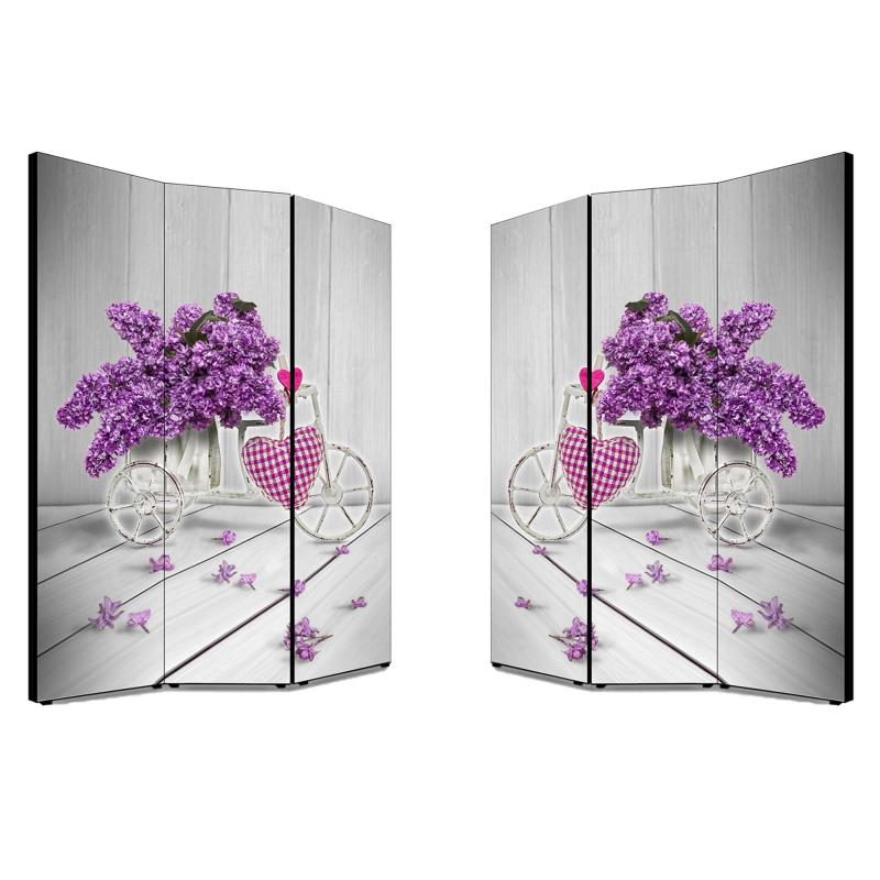 Separe' Divisorio Paravento BIKE WITH LOVE 176x135,6x3,2 cm 3 Ante in Legno con Tela stampata Fronte Retro bifacciale del brand Lupia, categoria: Complementi d'arredo > Paraventi e separÃ¨ > Paraventi decorativi bifacciali, disponibile su Vorreishop.
