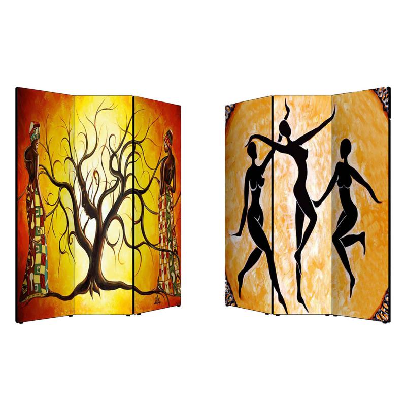Separe' Divisorio Paravento ETNICO 176x135,6x3,2 cm 3 Ante in Legno con Tela stampata Fronte Retro bifacciale del brand Lupia, categoria: Complementi d'arredo > Paraventi e separÃ¨ > Paraventi decorativi bifacciali, disponibile su Vorreishop.