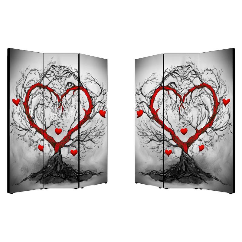 Separe' Divisorio Paravento L'ALBERO DELL'AMORE 176x135,6x3,2 cm 3 Ante in Legno con Tela stampata Fronte Retro bifacciale del brand Lupia, categoria: Complementi d'arredo > Paraventi e separÃ¨ > Paraventi decorativi bifacciali, disponibile su Vorreishop.