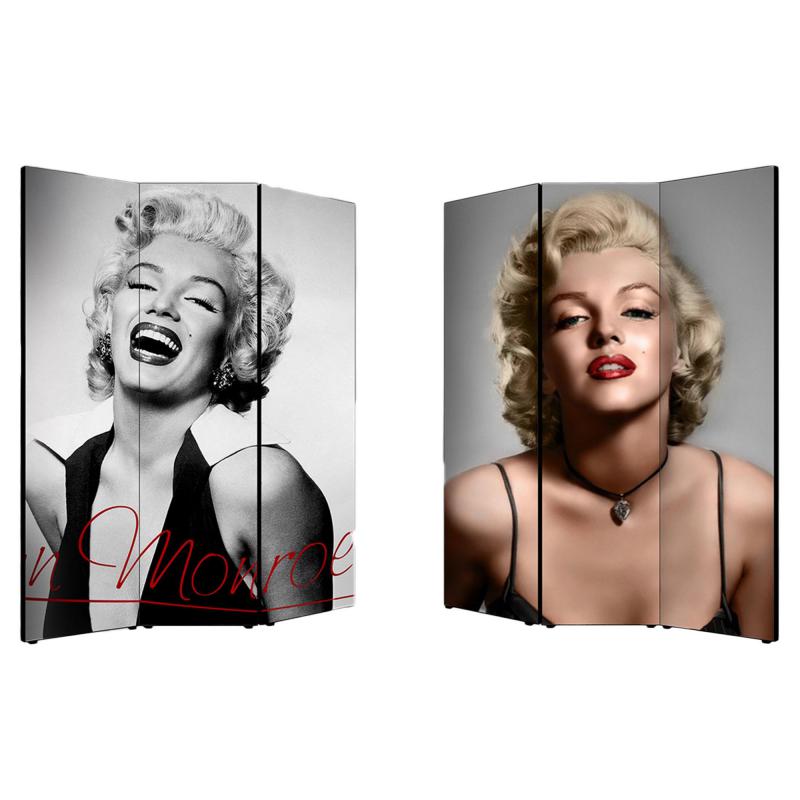 Separe' Divisorio Paravento MARYLIN MONROE 176x135,6x3,2 cm 3 Ante in Legno con Tela stampata Fronte Retro bifacciale del brand Lupia, categoria: Complementi d'arredo > Paraventi e separÃ¨ > Paraventi decorativi bifacciali, disponibile su Vorreishop.