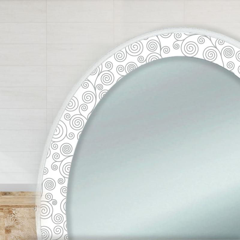 Specchiera Toilette tavolo da Trucco Cosmetici 3 Cassetti con Sgabello e Specchio decorato 75x40x136 cm - KLIMT GREY del brand Lupia, categoria: Complementi d'arredo > Specchi e specchiere > Specchiere Toilette, disponibile su Vorreishop.