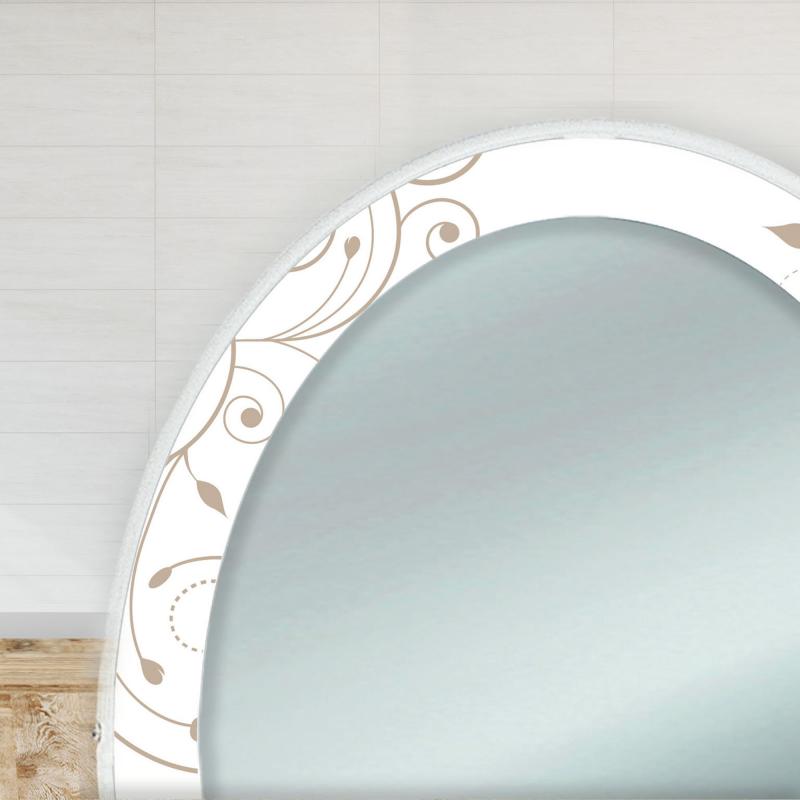 Specchiera Toilette tavolo da Trucco Cosmetici 3 Cassetti con Sgabello e Specchio decorato 75x40x136 cm - STELI BROWN del brand Lupia, categoria: Complementi d'arredo > Specchi e specchiere > Specchiere Toilette, disponibile su Vorreishop.