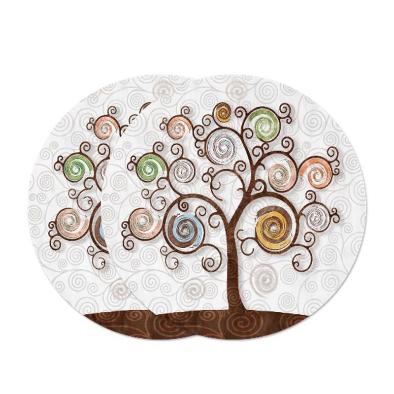 Sottotutto decorato Albero della vita in Legno Rotondo Sotto bicchiere, piatto, pentola TREE WHITE - 20 cm Set 2 pz del brand Lupia, categoria: Collezioni > TREE stile Albero della Vita > TREE stile Albero della Vita, disponibile su Vorreishop.