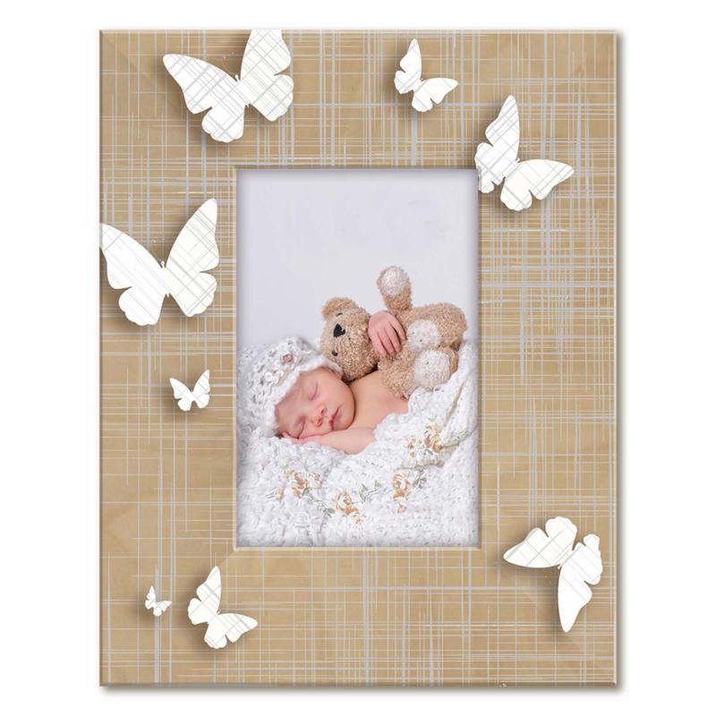 Cornice Portafoto in Legno da tavolo FRAME BROWN Butterflies White - 10x15 cm del brand Lupia, categoria: Arredo e decorazioni > Cornici e Portafoto > Cornici portafoto da tavolo, disponibile su Vorreishop.