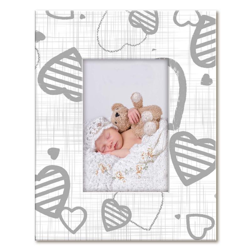 Cornice Portafoto in Legno da tavolo FRAME WHITE Heart Grey - 10x15 cm del brand Lupia, categoria: Arredo e decorazioni > Cornici e Portafoto > Cornici portafoto da tavolo, disponibile su Vorreishop.