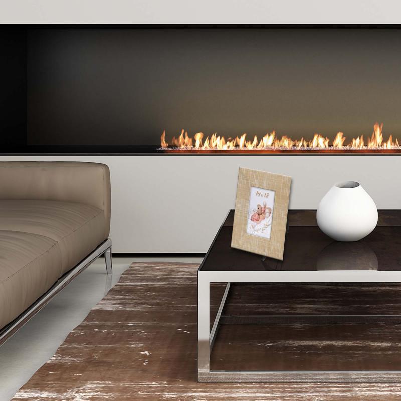 Cornice Portafoto in Legno da tavolo FRAME BROWN Linee Grey - 10x15 cm del brand Lupia, categoria: Arredo e decorazioni > Cornici e Portafoto > Cornici portafoto da tavolo.