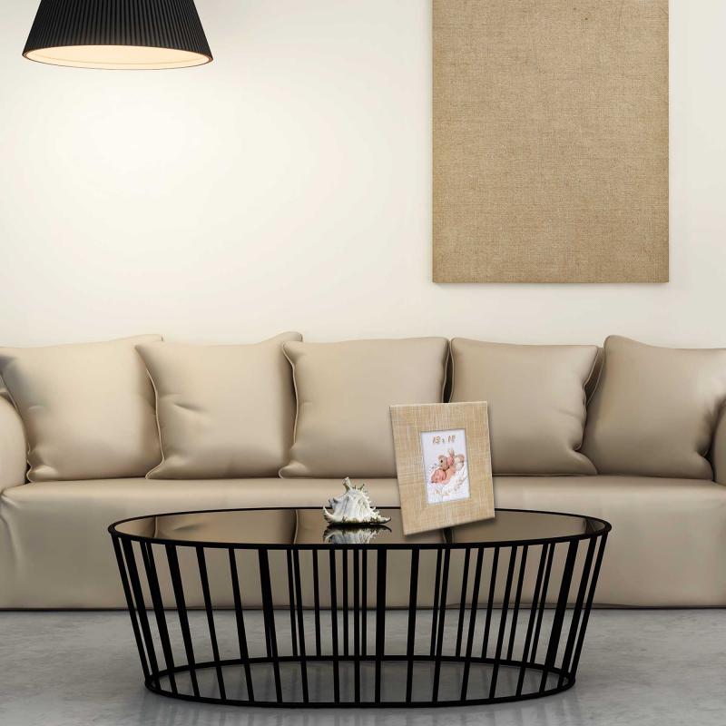 Cornice Portafoto in Legno da tavolo FRAME BROWN Linee Grey - 13x18 cm del brand Lupia, categoria: Arredo e decorazioni > Cornici e Portafoto > Cornici portafoto da tavolo.