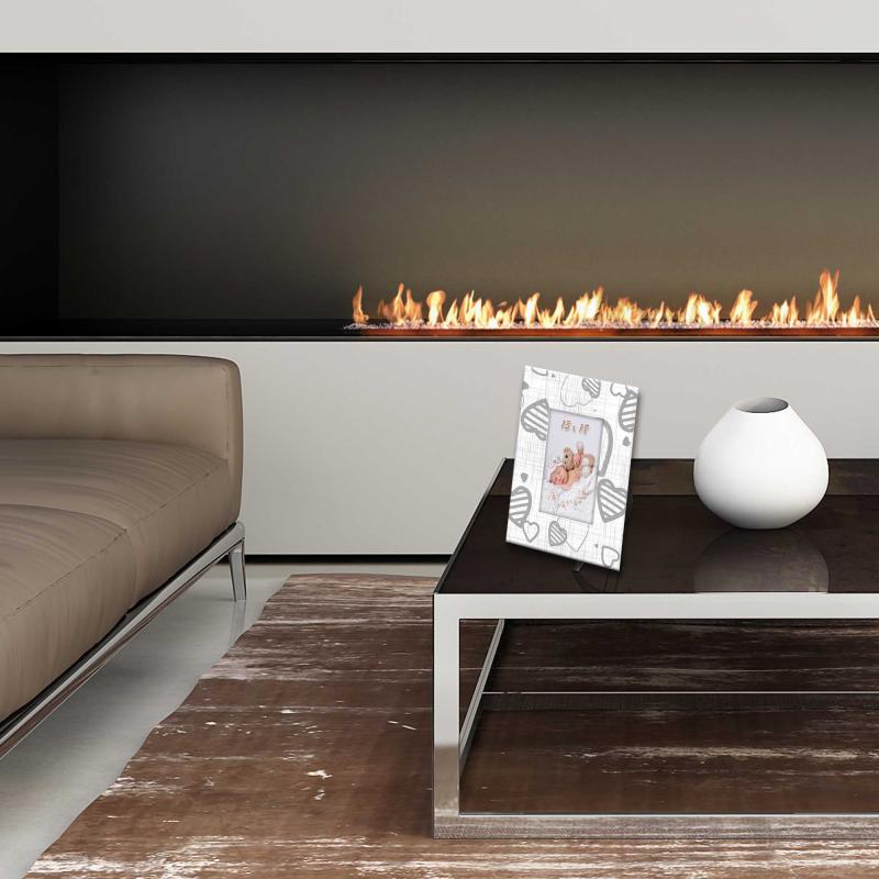 Cornice Portafoto in Legno da tavolo FRAME WHITE Heart Grey - 10x15 cm del brand Lupia, categoria: Arredo e decorazioni > Cornici e Portafoto > Cornici portafoto da tavolo.