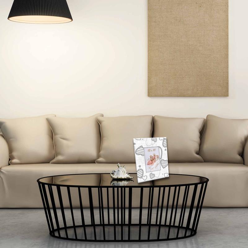 Cornice Portafoto in Legno da tavolo FRAME WHITE Heart Grey - 13x18 cm del brand Lupia, categoria: Arredo e decorazioni > Cornici e Portafoto > Cornici portafoto da tavolo.