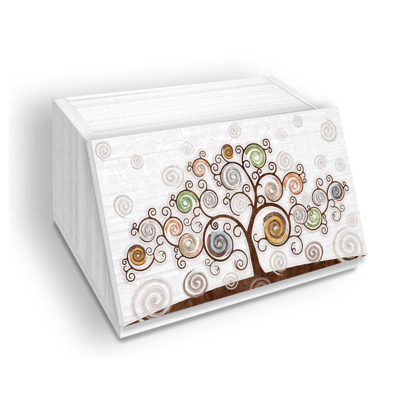 Portapane NEW Albero della vita, Contenitore per Cibo Secco con decoro TREE WHITE in legno WHITE 30x40x20 cm del brand Lupia, categoria: Collezioni > TREE stile Albero della Vita > TREE stile Albero della Vita, disponibile su Vorreishop.