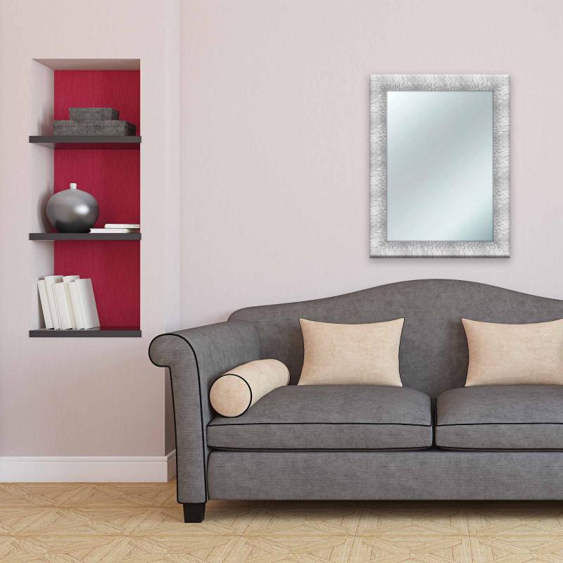 Specchio da parete MIRROR PRINCE 64X84 cm Bianco e Argento del brand Lupia, categoria: Complementi d'arredo > Specchi e specchiere > Specchi da parete.