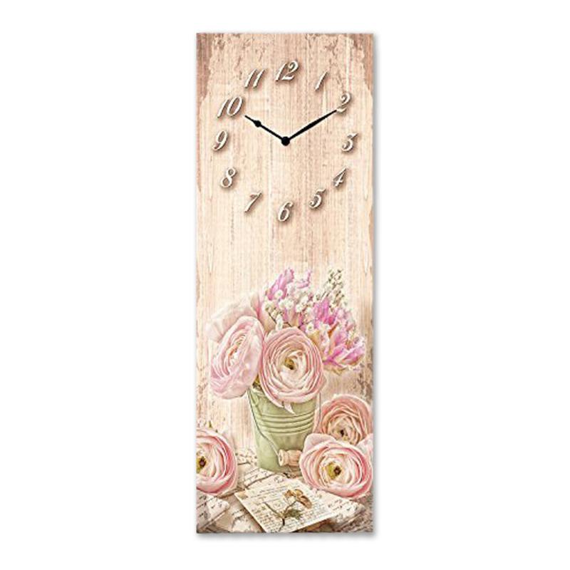 Orologio Da Parete 30x80 cm modello Romantic Lyrics decorativo in legno con stampa in alta qualitÃ  del brand Lupia, categoria: Complementi d'arredo > Orologi > Orologi da parete.