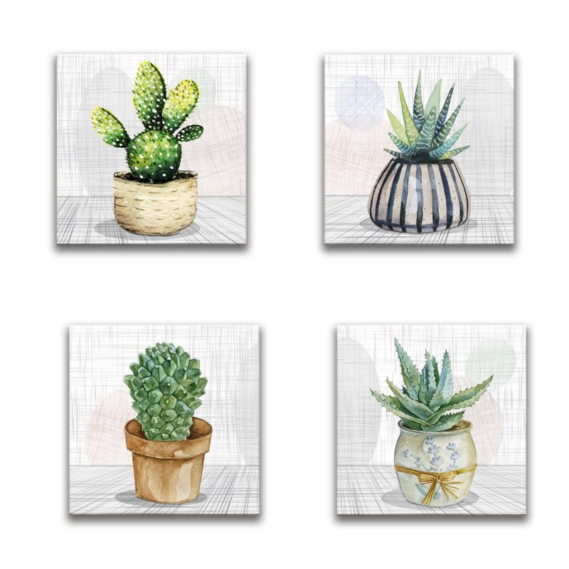 Quadri Canvas su carta telata set 4 pezzi 16x16 cm NATURA del brand Lupia, categoria: Arredo e decorazioni > Quadri e Tele > Quadri su tela, disponibile su Vorreishop.